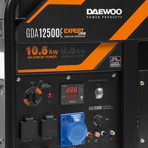 Бензиновый электрогенератор Daewoo GDA 12500E Expert Line