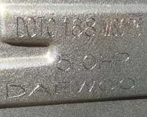 Двигун типу OHV власного виробництва Daewoo